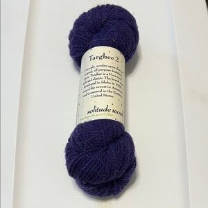 1 Skein of Solitude Wool Targhee 2 Hand-Dyed Purple Yarn
